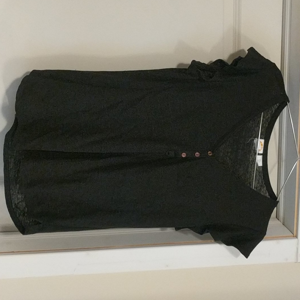 C&C California black linen tee